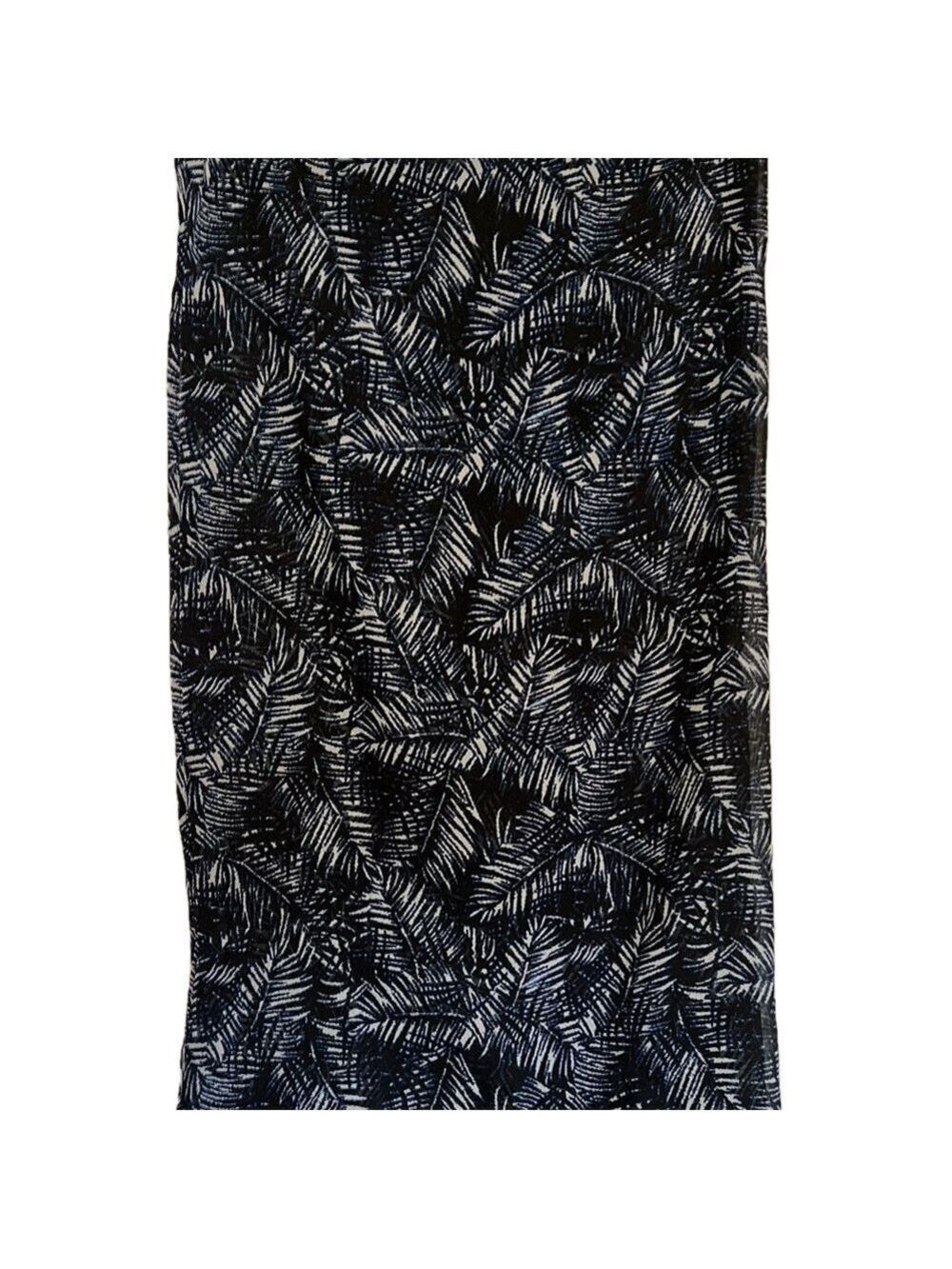 Scarf, Tropical Leaf Print, 34X66 (T3)